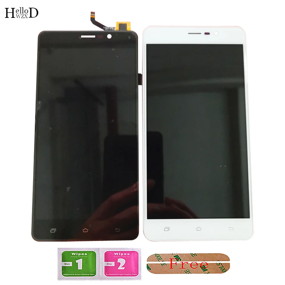 

Mobile LCD Display For Uhans Note 4 4S LCD Display With Touch Screen Digitizer Panel Lens Sensor Front Glass Parts Frame Tools