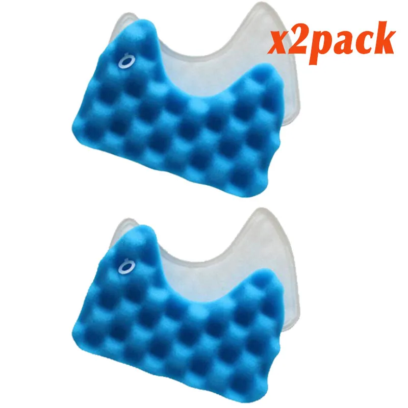 2pack filter 1 шт. фильтр hepa против пыли и 3 шт/партия, комплект одежды из губчатые Фильтры комплект для samsung DJ97-00492A SC6520 SC6530/40/50/60/70/80/90 SC68 пылесос - Цвет: 2pack filter