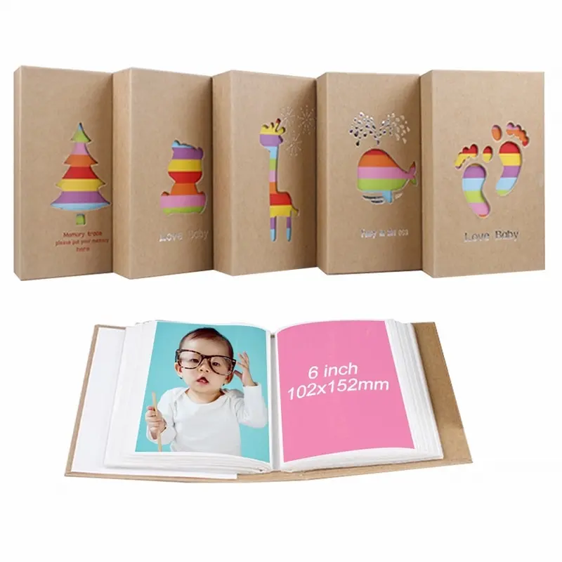 6 дюймов 100 карман полые мультфильм животных альбом милый красочный