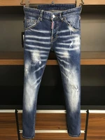 authentic classic dsquared2 men jeans pencil pants party casual pants streetwear 2021 denim male clothing 9707