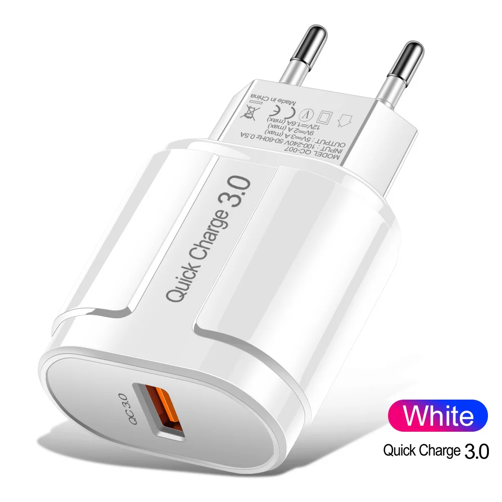 OLAF 18 Вт USB зарядное устройство для iPhone быстрое зарядное устройство 3,0 настенное зарядное устройство для huawei 3A QC 4,0 мобильный телефон Быстрый адаптер для samsung A70 S7