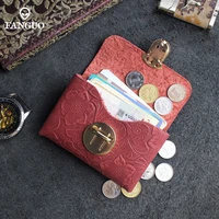 mens credit id card wallet handmade genuine leather business cards slot pocket small mini portable coin purse money bag