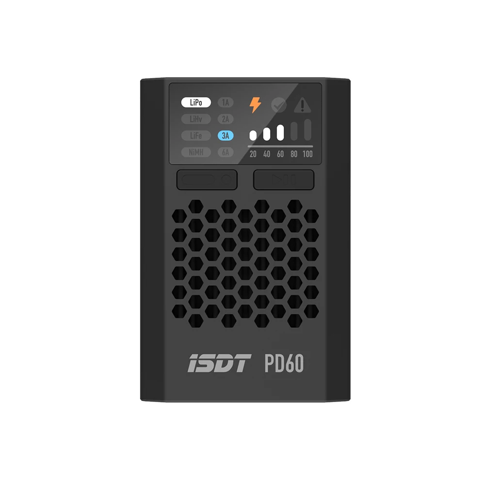 ISDT & URUAV PD60 60 Вт 6A тип с входной батареей баланс FPV зарядное устройство для 1 4S Lipo