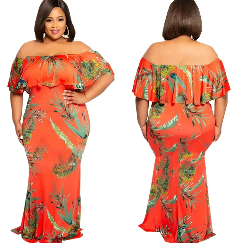 Slash Neck Summer Bohemian Beach Dress Short Sleeve Maxi Women Dresses Comfortable Vestidos Verano 2019 | Женская одежда