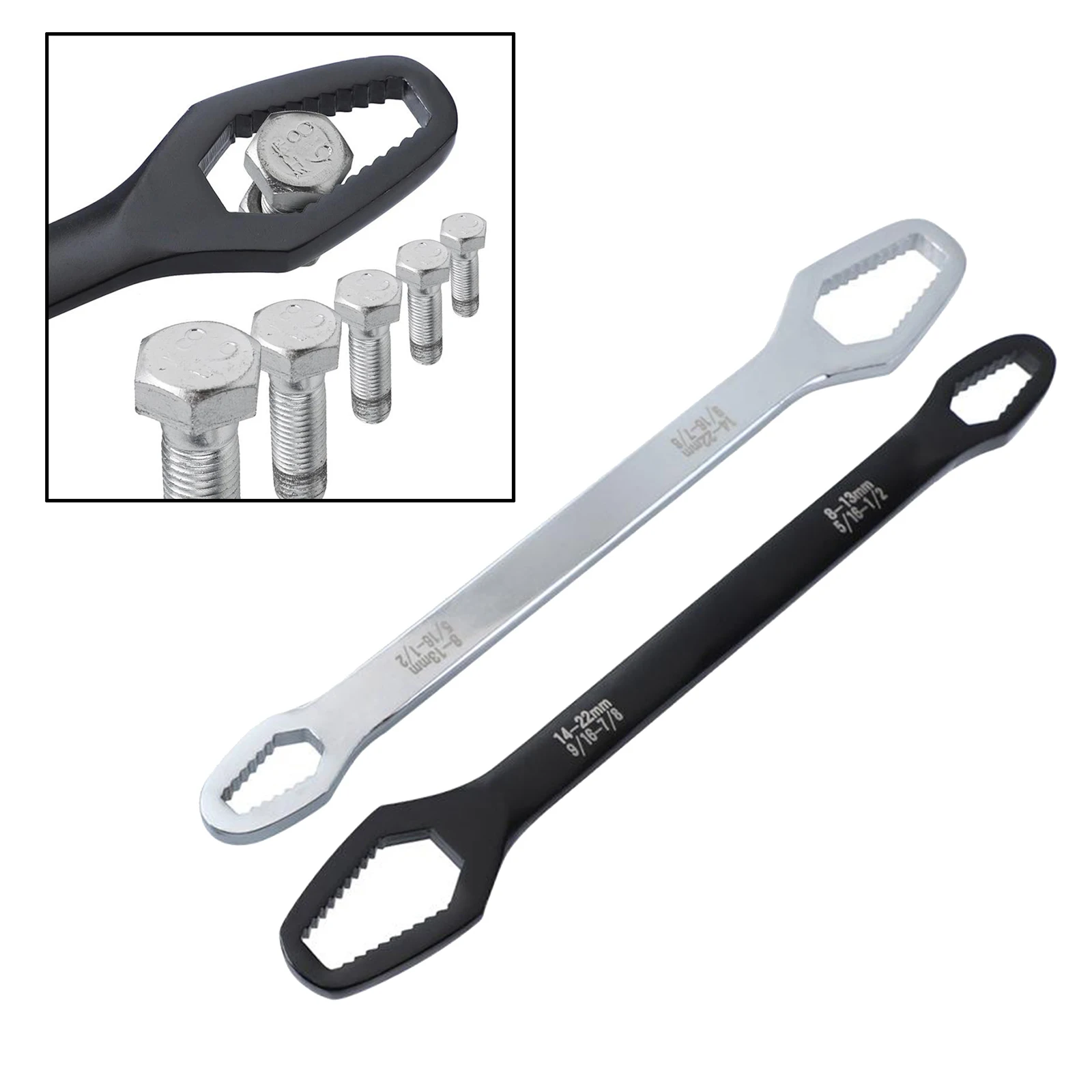 

Metric Combination Wrench Set Industrial Grade Spanners 9/16''-7/8'' 5/16''-1/2'' Made Chrome Vanadium Steel