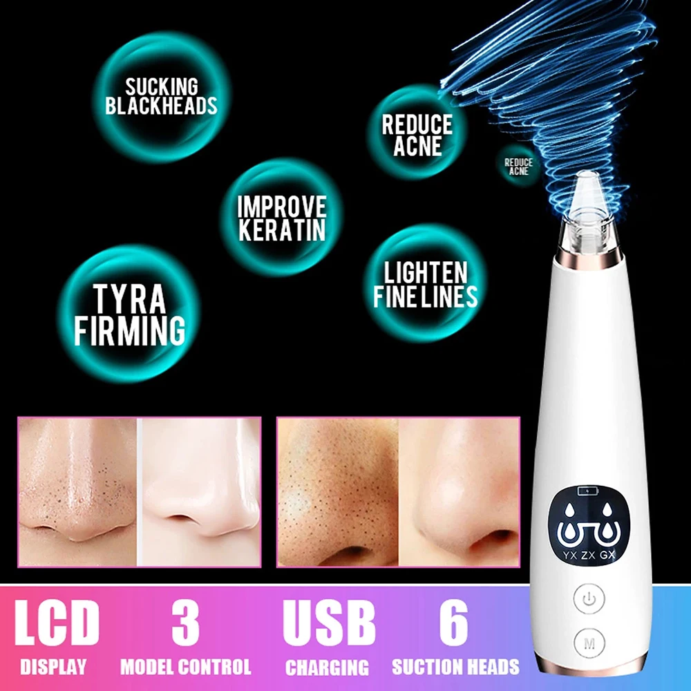 Vacuum Pore Blackhead Remover Nose Face Deep Cleansing Skin Cleaner Electric Care Machine Do Beauty Tool Dropshipping |