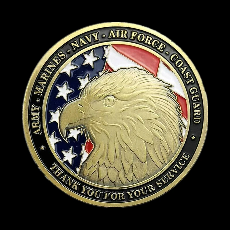 Новая военная семья США благодарный вызов монета армия Морпехи военно-воздушные