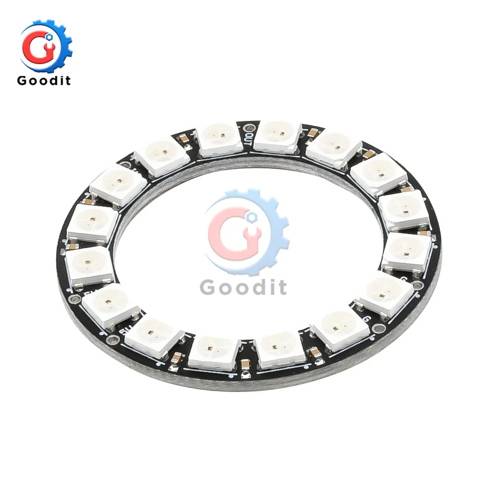 Светодиодная печатная плата WS2812 WS2812B RGB SK6812 RGBW 5050 8/16/25 бит матричная панель 5x5