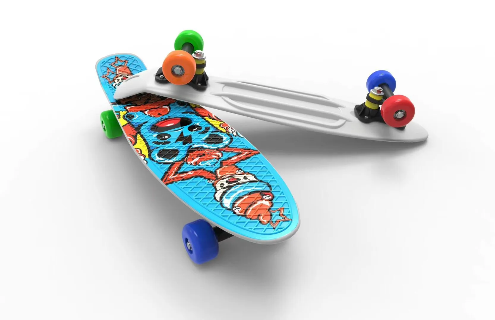 

Beginner Professional Skateboard Fashion Kids Plastic Skateboards Children Street Brushing Rullebrett Entertainment BY50HB