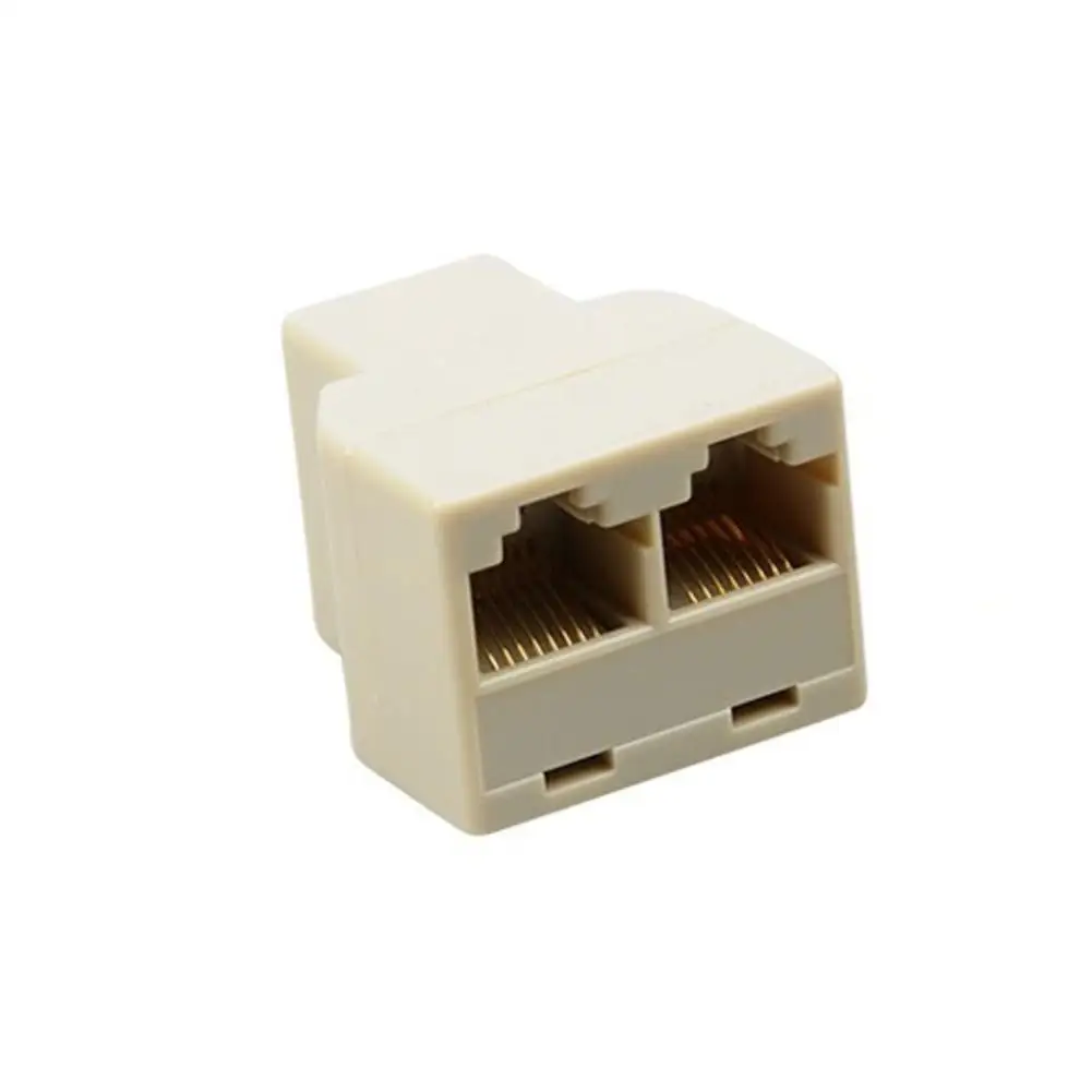 RJ45 сплиттер адаптер отклонения в размерах на 1 2 двойной женский Порты и разъёмы