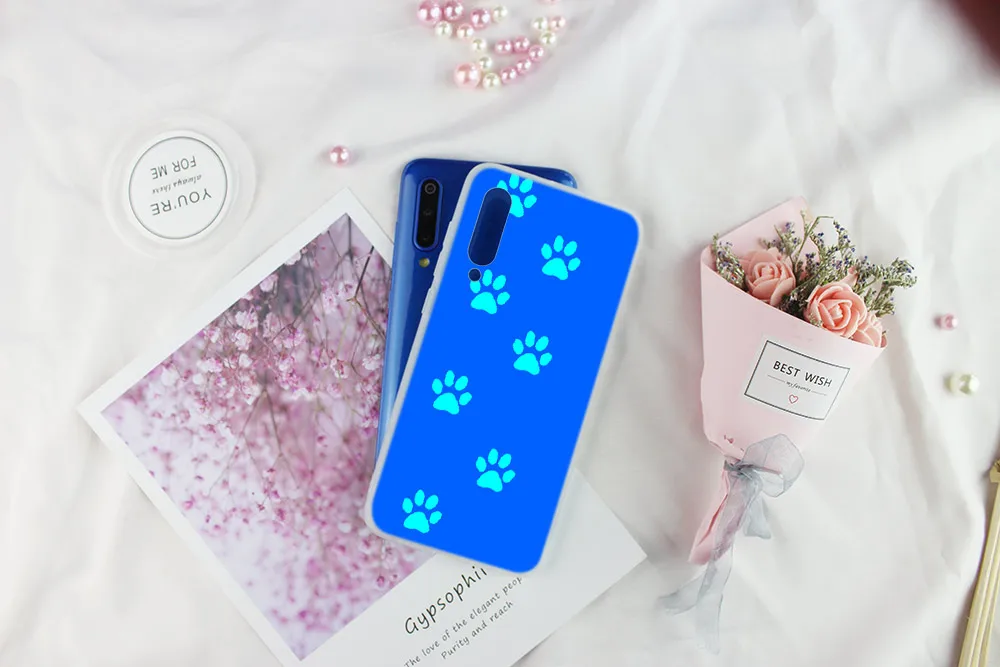 Мягкий чехол из ТПУ Для Xiaomi Mi 12 11 Pro Ultra 10 9 8 SE 6X A3 A2 LITE cc9 cc9e для собачьих следов лапы