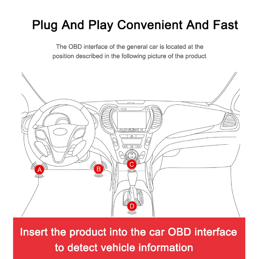

OBD2 ELM327 V300 OBD2 OBDII Car Diagnostic Tool Scanner Vehicle Repair Tool Engine Code Reader Backlight LCD Display