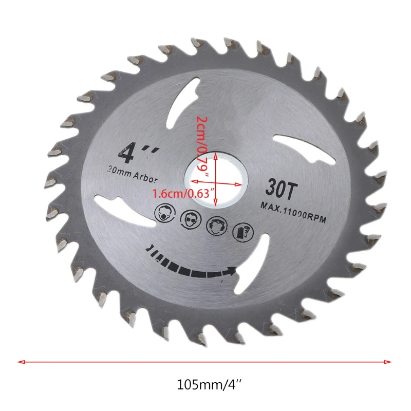 

105mm Circular Saw Blade Disc Wood Cutting Tool Bore Diameter 20mm For Rotary Tool Woodworking