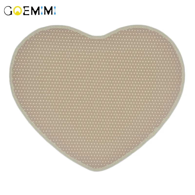 Водонепроницаемый коврик для кошачьего туалета в форме сердца из ЭВА кошек