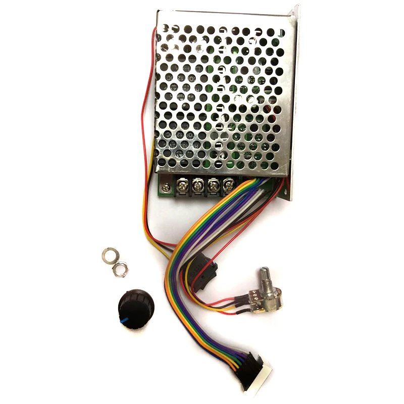 

DC 10-55V 60A контроллер скорости двигателя постоянного тока PWM 12V 24V 48V 2000W Макс 100A Реверсивный потенциометр вкл/выкл/вкл переключатель
