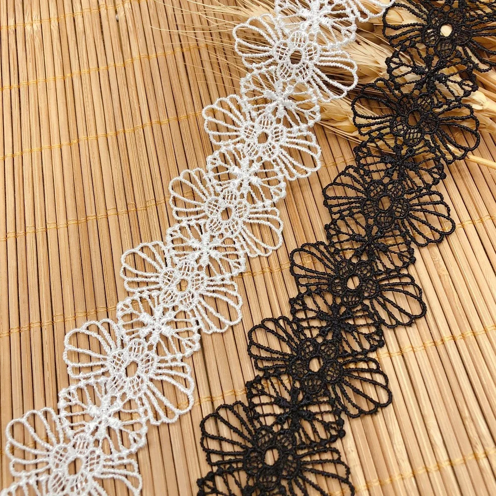 

High-quality Jewelry Lace Clothing Accessories DIY Bilateral Jewelry Water Soluble Lace Polyester Light Bar Code 4CM Hot Sale