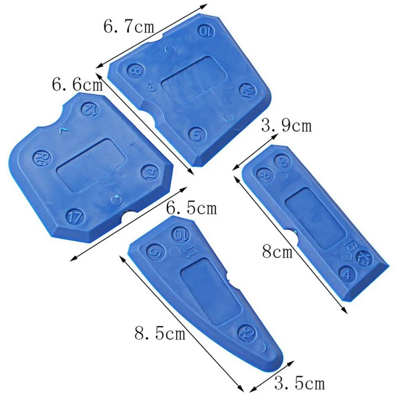 

8-Piece Set Of Caulking Tools Glass Glue Scraper Plastic Scraper Home Improvement Tools New