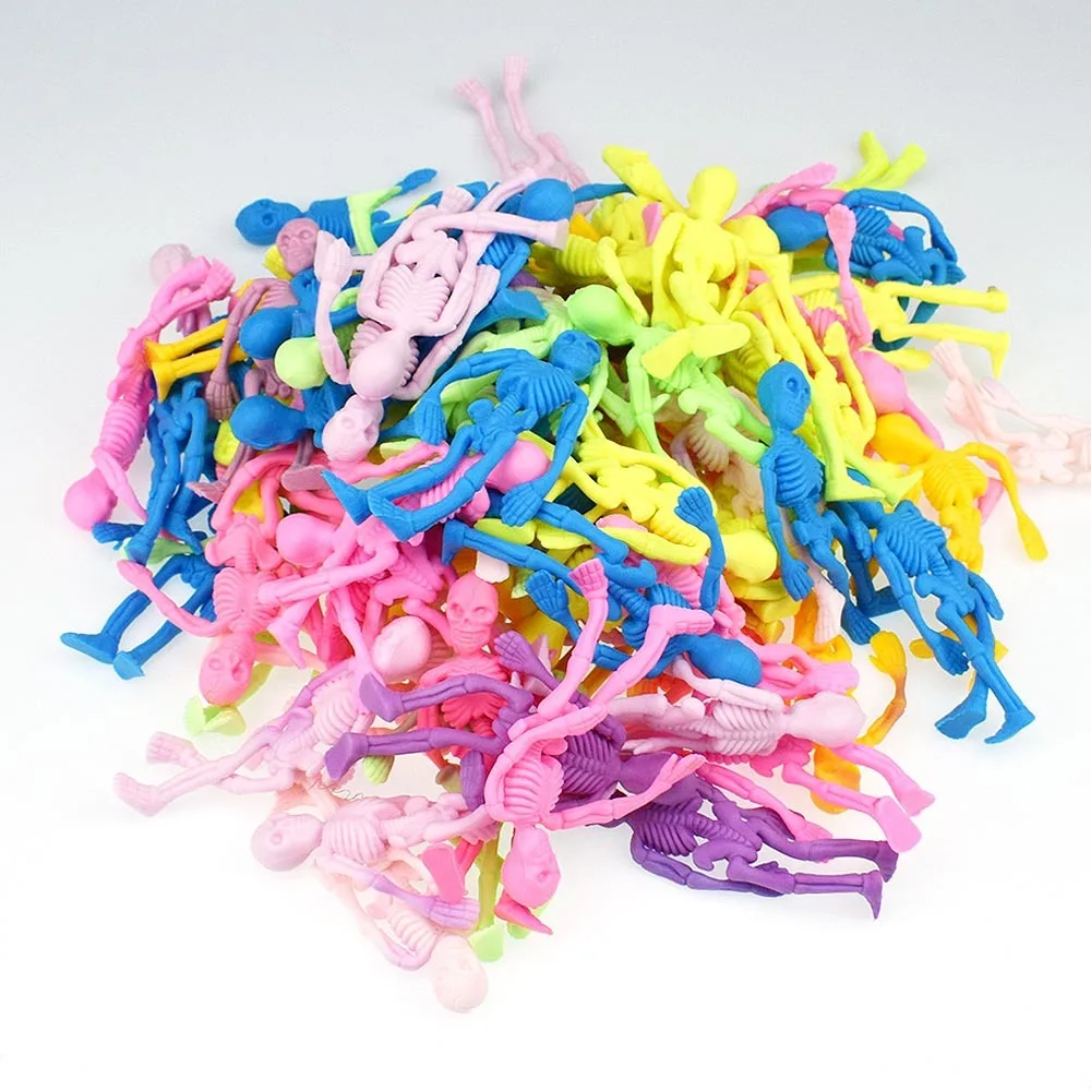 Набор из 24 штук забавные TPR череп Модель Куклы Игрушки для приспособления снятия