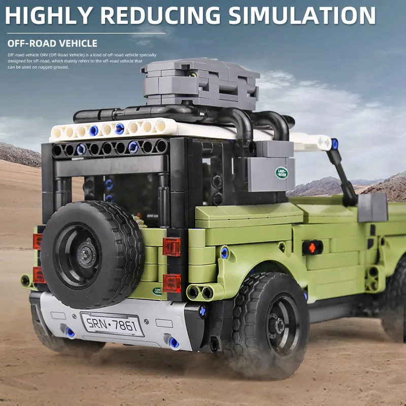 1:14 Technic Car Series 42110 Land SUV Rover Defender Assembly Building Blocks Toys As Kids рождественские