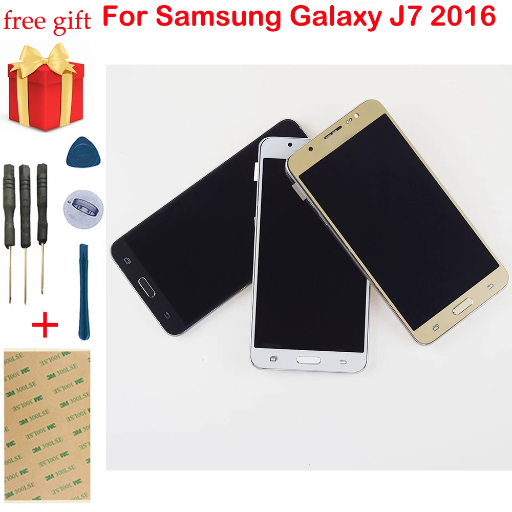 ЖК дисплей для Samsung Galaxy J7 2016 экран SM J710F J710 J710M J710H J710FN кодирующий преобразователь