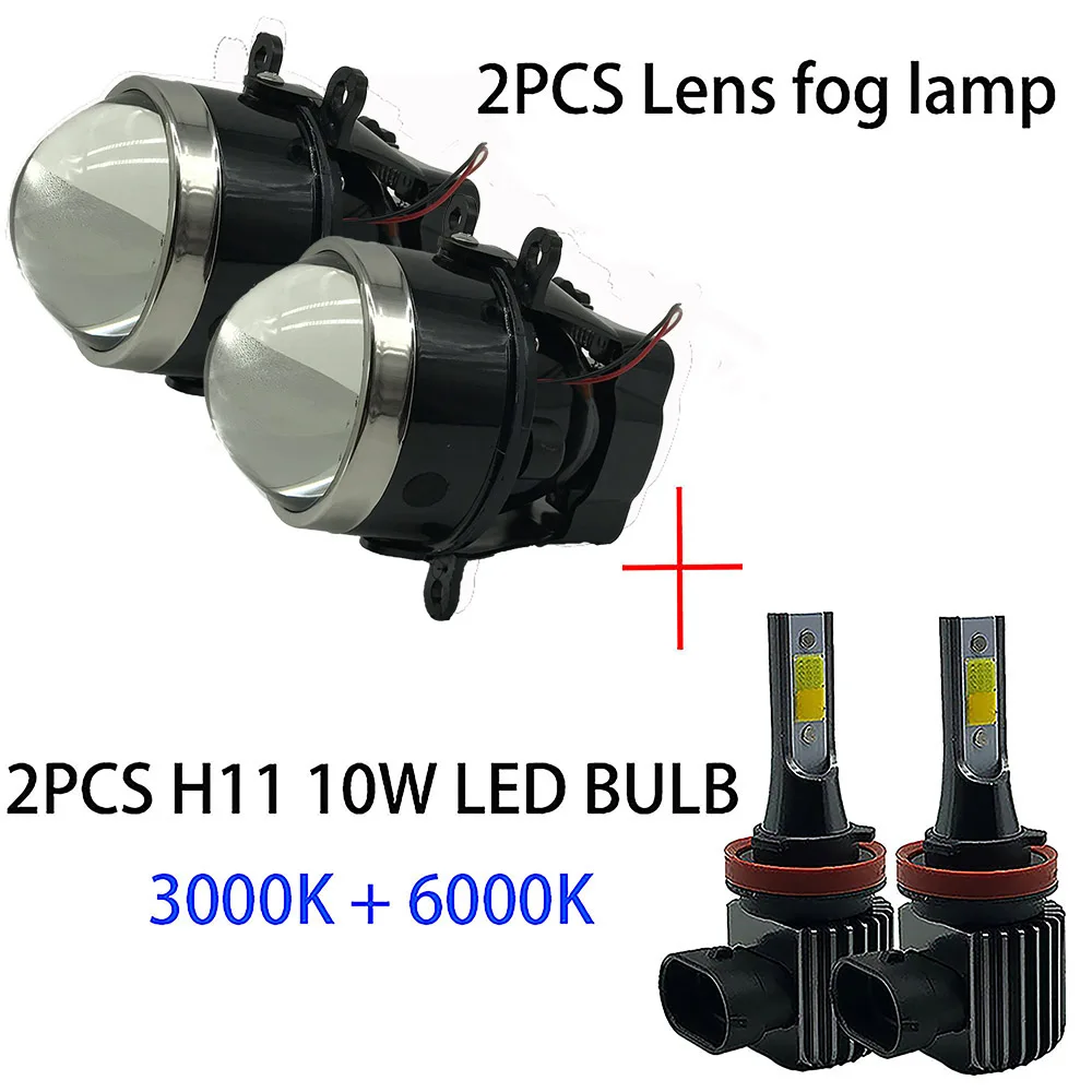 10W LED BULB 2 шт. для Mitsubishi Outlander Sport& RVR 2007-/ASX сверхяркий объектив противотуманный светильник лампа 8321A46 35 Вт 55 Вт светодиодный - Цвет: 10W LED BULB