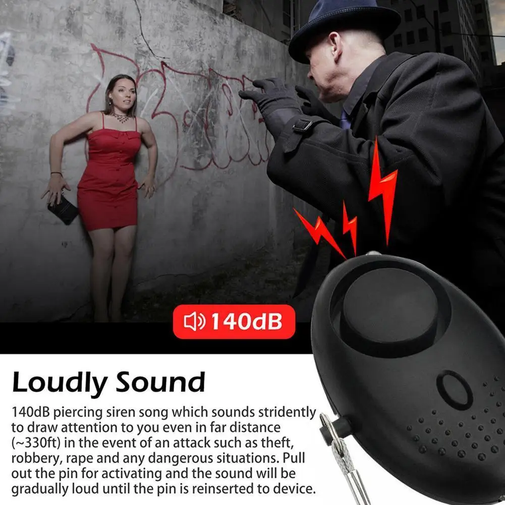 

Safe Sound Personal Alarm, Personal Security Alarm Me Keychain Emergency LED For Women, Alarm Lights, with Safety D5Q5