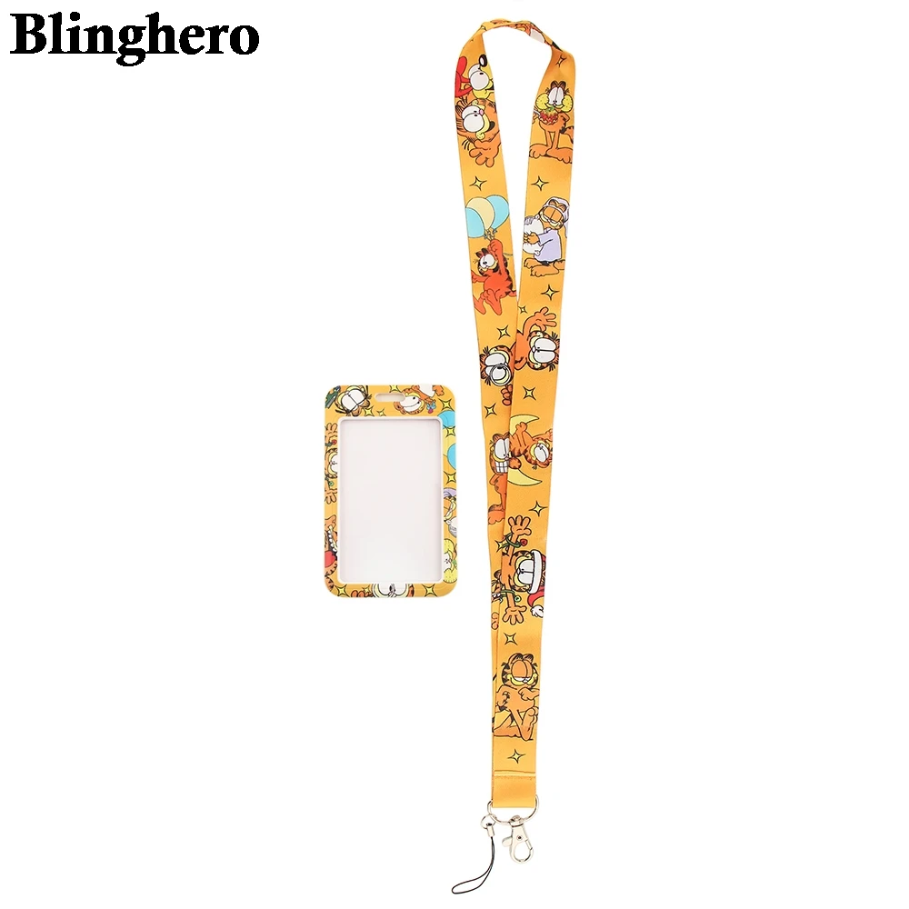 CB163 с рисунком милого кота ремешок для мобильного телефона ключа ID карты Паспорт