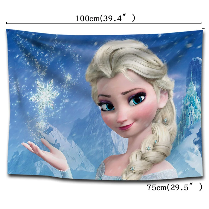 4-style-1pcs Вечерние гобелены с изображением героев мультфильма «Холодное сердце», 75*100 см, эксклюзивные вечерние гобелены для девочек - Цвет: 4-style-1pcs