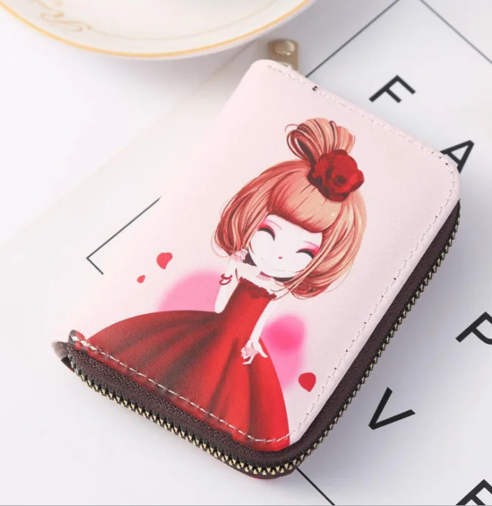 

Ladies Business Card Holder PU Pickup Bag Change Wallet Credit Card ID Bank Card Holder Ladies Card Storage Box Holiday Gift