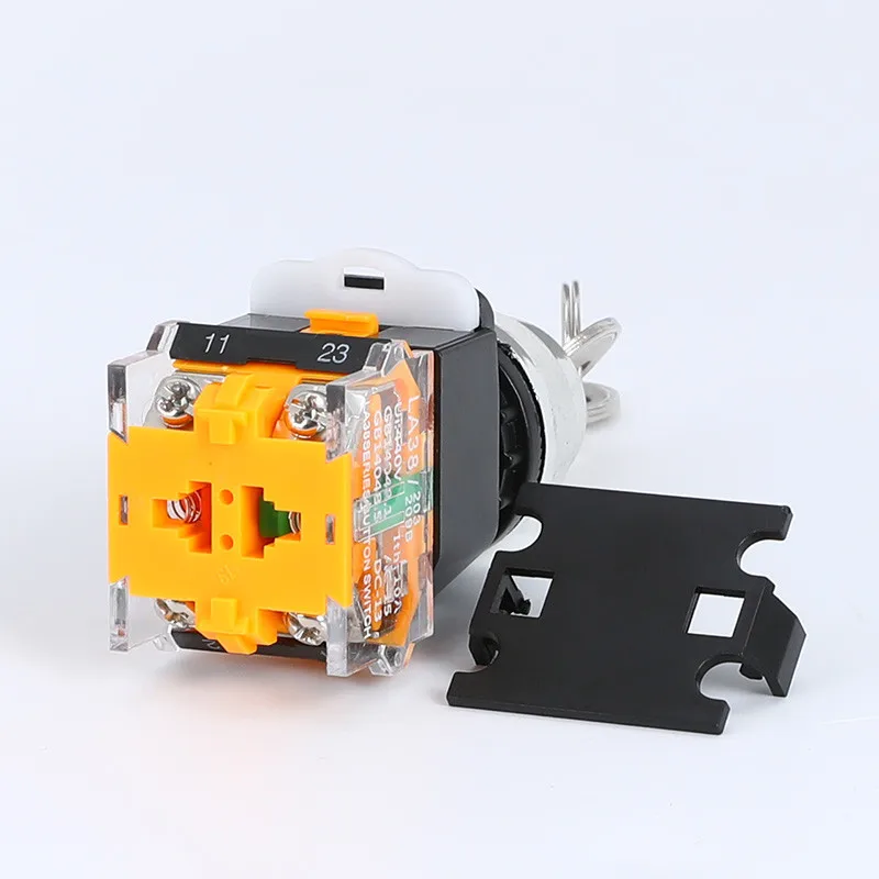 Электрический поворотный переключатель ручка 22 мм 2/3 позиционный Мощность ключ