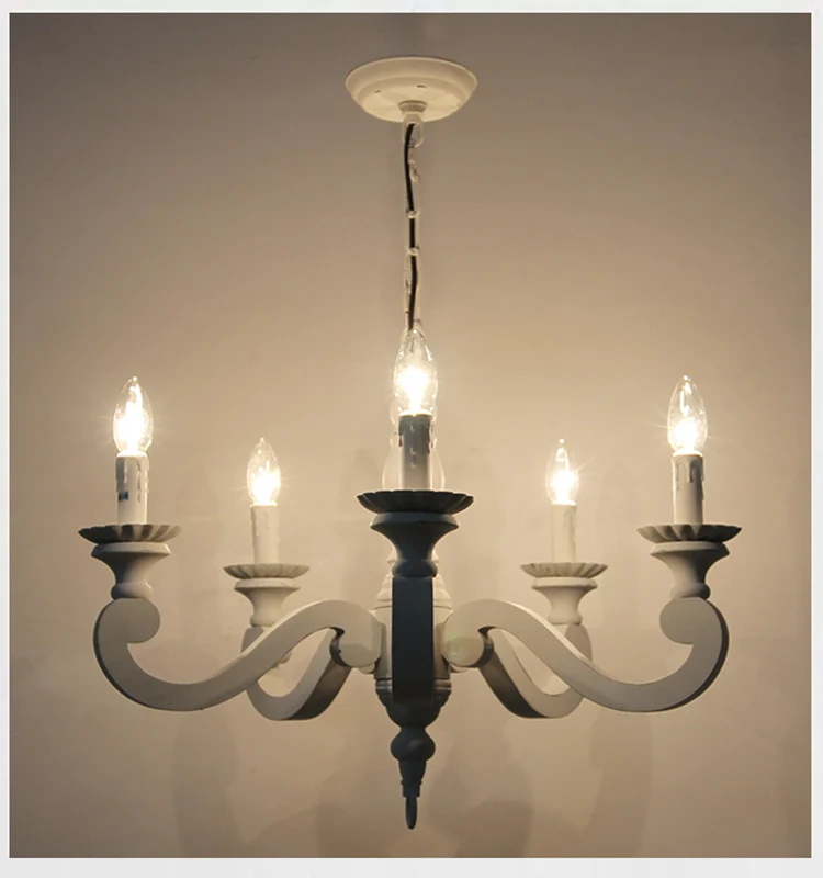 Люстра в американском стиле простой креативный светильник из массива дерева для