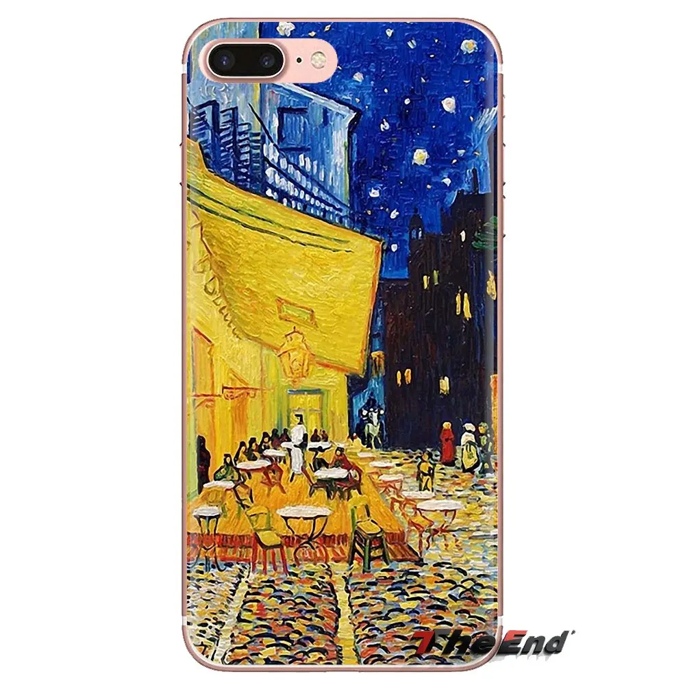 Силиконовый чехол Ван Гог Звездная ночь для iPhone XS Max XR X 4 4s 5 5S 5C SE 6 6S 7 8 Plus samsung Galaxy J1