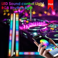 led sound control strip light rgb music rhythm light app control lamp pickup atmosphere lights for car bar home decoration light