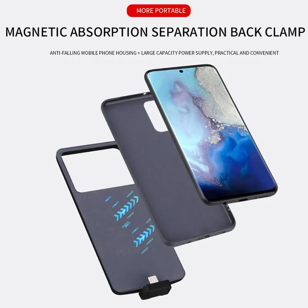 Newest 2in1 High Quality 7000mAh Power Pack Back Case For Samsung Galaxy S20+ Backup Battery Charger S20Plus | Мобильные телефоны и