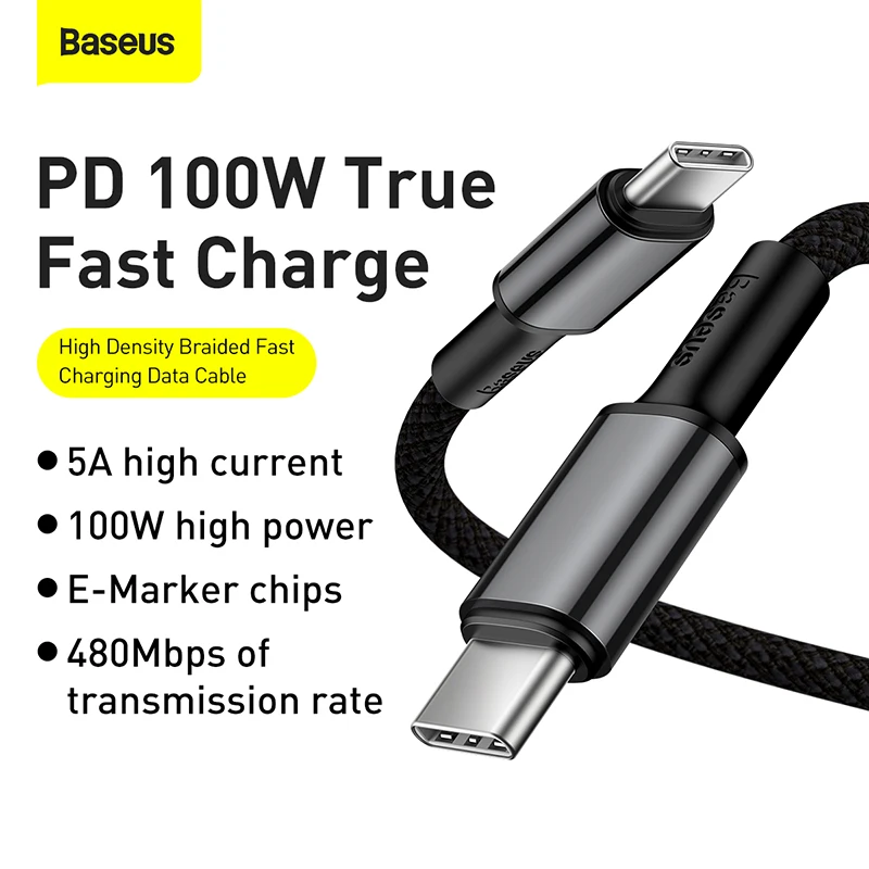 Кабель зарядный Baseus USB Type C на 5 А 100 Вт|Кабели для мобильных телефонов| |