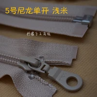 ykk zipper 5th nylon single zipper down jacket bags with shallow meters of 50 110cm