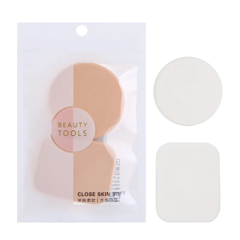 

Non-latex Puff Frayed Edge Radius Combination 2 Pieces Makeup Sponge Beauty Supplies B0203