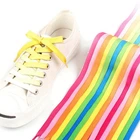Яркие плоские шнурки ярких цветов, шнурки для детей и взрослых, холщовые шнурки для девочек, аксессуары для обуви