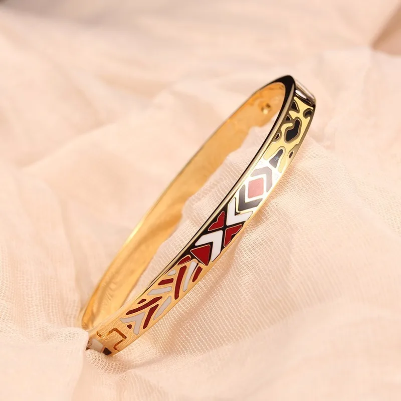 R& X Detalles Boda женское ювелирное изделие 6 мм браслет из нержавеющей стали Bijoux Femme Fine Regalos эмалевые браслеты Esmaltes