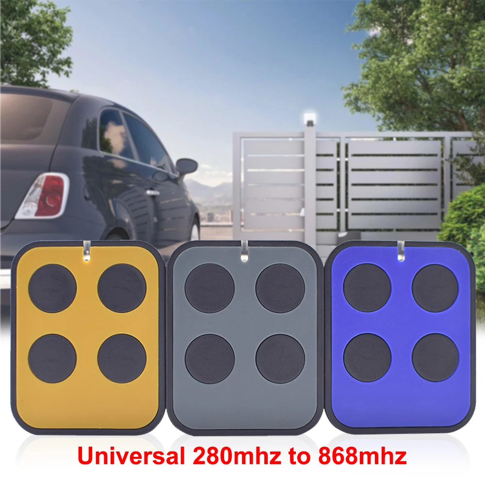

New Arrivals 280mhz to 868mhz Garage Remote Control Gate Multi-frequency Auto Scan Self-copy 4 in 1 Controller Keychain Barrier