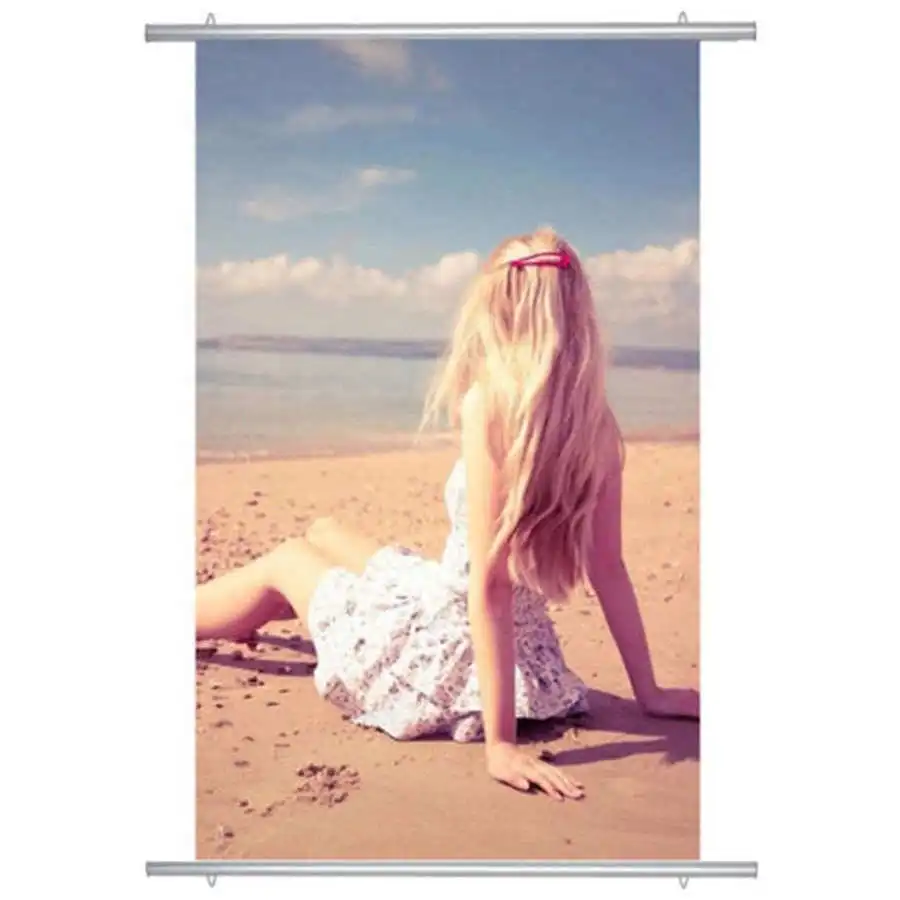 Алюминиевая Складная рамка для плаката с рельсовым зажимом держатель выставки