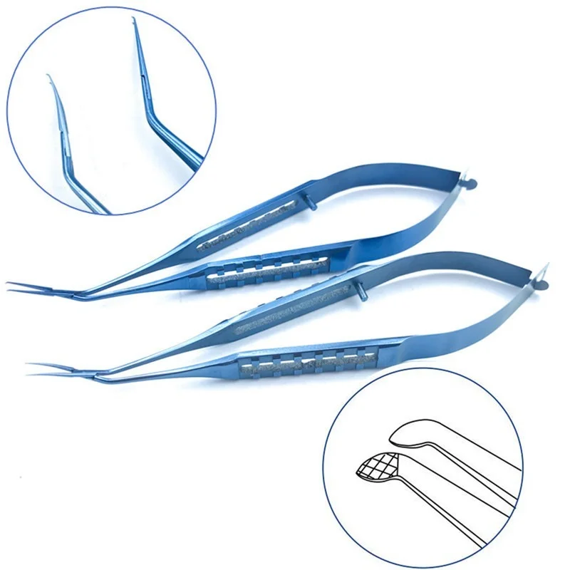 

Inamura Capsulorhexis Forceps Ophthalmic tweezers Titanium 115mm Pet Veterinary Ophthalmic Surgical Instrument