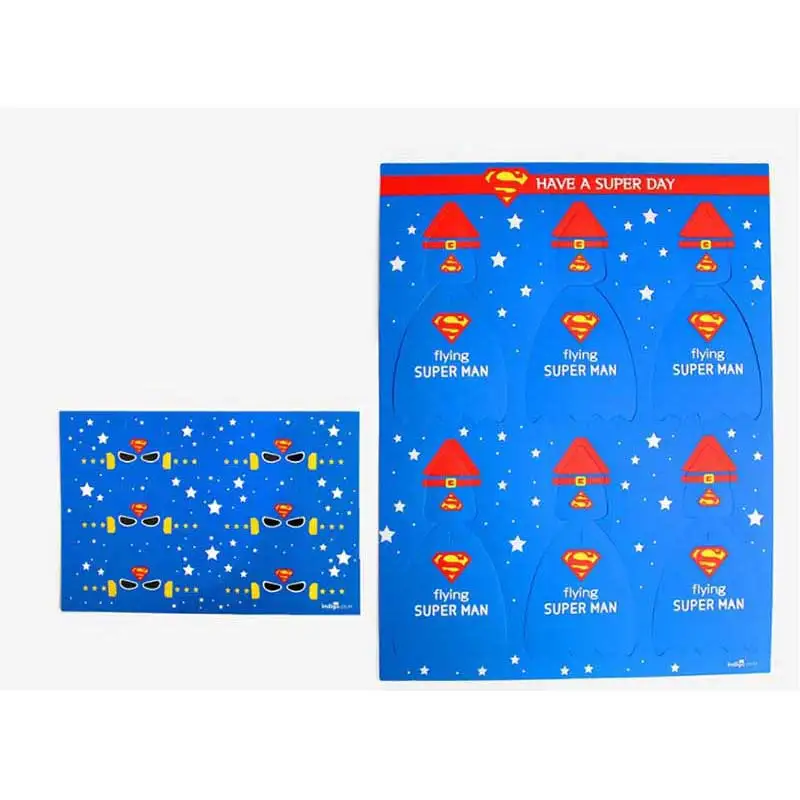 30 шт. украшения в виде Супермена Бэтмена конфет леденца карты для мальчиков