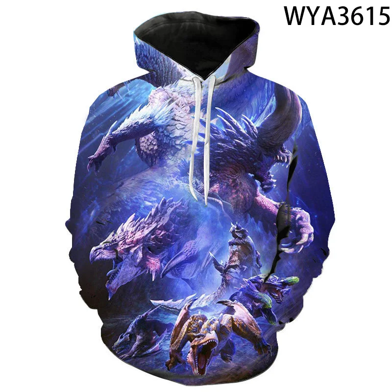 

New Fashion Casual 3D Printed Hoodies Monster Hunter Men Women Children Casual Sweatshirts Boy Girl Pullover Streetwear Coat