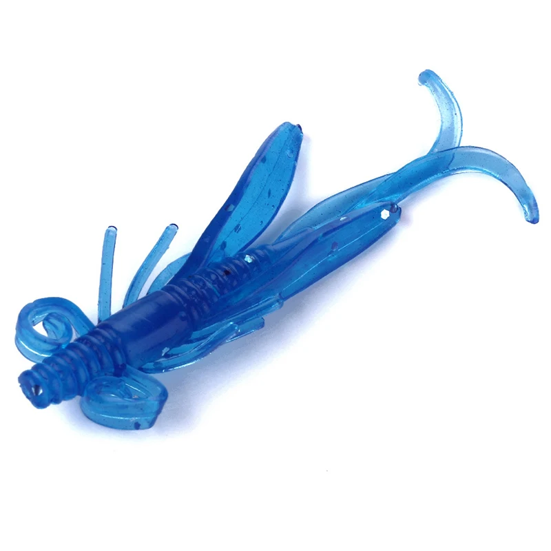 10 шт./лот Мягкая приманка искусственная мягкая рыболовная в форме креветки