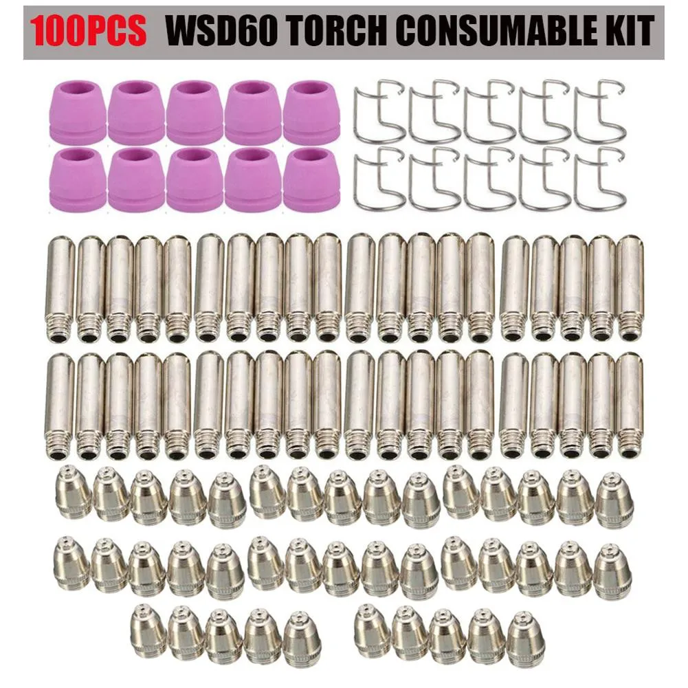 Plasma Cutter Cutting Torch Nozzles Consumables WSD-60 SG-55 Plasma Cutter Set Plasma Cutter Tips And Nozzles