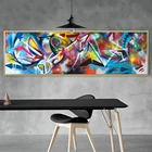 Абстрактные картины настенная живопись уличного граффити Плакаты и печать, Картина Настенная для Гостиная Куадрос домашний декор