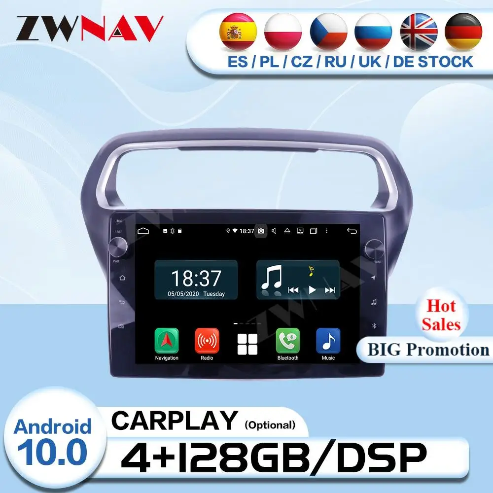 

128G Carplay 2 Din Android мультимедиа для Ford Escort 2015 2016 2017 2018 радио приемник аудио стерео GPS видеоплеер головное устройство