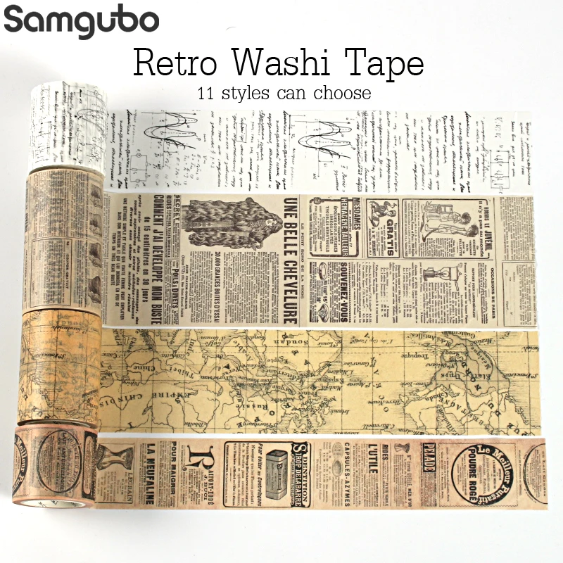 Ретро набор декоративного скотча Васи Винтаж украшения Скрапбукинг