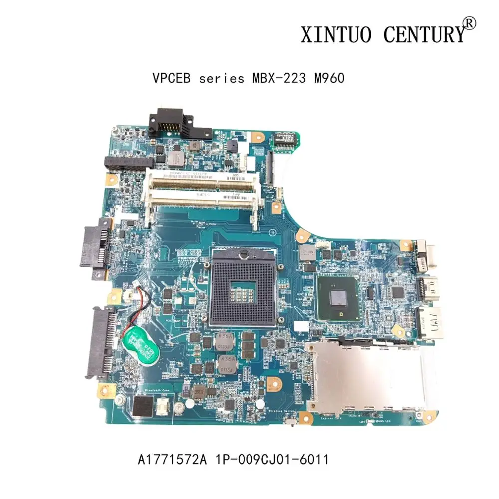 

A1771572A For SONY VPCEB series MBX-223 Laptop Motherboard M960 1P-009CJ01-6011 Mainboard DDR3 HM55 100% tested working